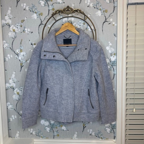 Banana Republic Jackets & Blazers - Banana Republic Gray Moto Jacket - Size XS